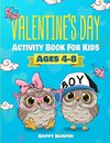 Valentine's Day Activity Book For Kids Ages 4-8