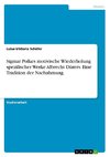 Sigmar Polkes motivische Wiederholung spezifischer Werke Albrecht Dürers. Eine Tradition der Nachahmung