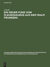 Ein neuer Fund von Pleurosaurus aus dem Malm Frankens