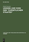 Unsinn und Sinn des 