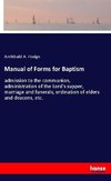 Manual of Forms for Baptism