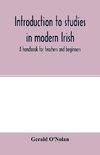 Introduction to studies in modern Irish