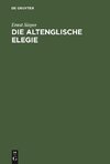 Die altenglische Elegie