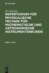 Repertorium für physikalische Technik für mathematische und astronomische Instrumentenkunde, Band 2, Text