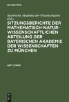 Sitzungsberichte der Mathematisch-Naturwissenschaftlichen Abteilung der Bayerischen Akademie der Wissenschaften zu München, Heft 2/1926