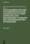 Sitzungsberichte der Mathematisch-Naturwissenschaftlichen Abteilung der Bayerischen Akademie der Wissenschaften zu München, Heft 2/1928