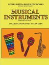 Coloring Book for 4-5 Year Olds (Musical Instruments)