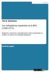 Las trabajadoras españolas en la RFA (1960-1973)