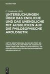 Briefwechsel zwischen Prof. Dr. Sawicki-Pelplin und Prof. Dr. Isenkrahe-Trier über eine Unendlichkeitsfrage, die für den apologetischen Entropiebeweis grundlegend ist