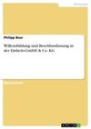 Willensbildung und Beschlussfassung in der Einheits-GmbH & Co. KG