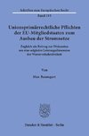 Unionsprimärrechtliche Pflichten der EU-Mitgliedstaaten zum Ausbau der Stromnetze.