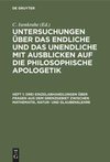 Drei Einzelabhandlungen über Fragen aus dem Grenzgebiet zwischen Mathematik, Natur- und Glaubenslehre