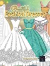 Beautiful fashion dresses coloring book for adults, beautiful dresses coloring book