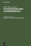 Astronomischer Jahresbericht, Band 58, Die Literatur des Jahres 1958