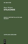 Stilkunde, Band 2, Spätmittelalter und Neuzeit