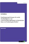 Handlungsempfehlungen für mehr Nachhaltigkeit in der Gemeinschaftsverpflegung von Kommunen. Kann ein Ernährungsrat helfen?