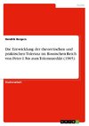 Die Entwicklung der theoretischen und praktischen Toleranz im Russischen Reich von Peter I. bis zum Toleranzedikt (1905)