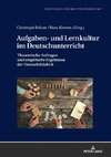 Aufgaben- und Lernkultur im Deutschunterricht