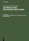 Jahrbuch für Volksliedforschung, 9. Jahrgang, Festschrift zum 75. Geburtstag von Erich Seemann