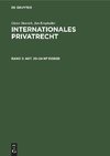 Internationales Privatrecht, Band 3, Art. 20-24 nF EGBGB