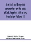 A critical and exegetical commentary on the book of Job, together with a new translation (Volume II)