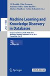 Machine Learning and Knowledge Discovery in Databases