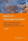 VOB/B 2019 - Textausgabe/Text Edition