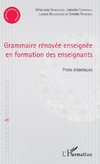 Grammaire rénovée enseignée en formation des enseignants