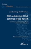 RDC : administrer l'Etat selon les règles de l'art