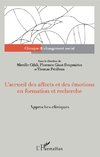 L'accueil des affects et des émotions en formation et recherche