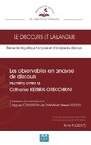 Les observables en analyse de discours