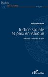 Justice sociale et paix en Afrique