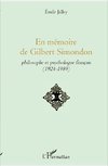 En mémoire de Gilbert Simondon