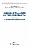 Rythmes d'évolution du français médiéval