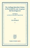 Die Entstehung des österreichischen Deutschthums.