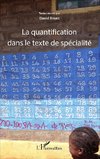 La quantification dans le texte de spécialité