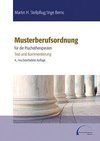 Musterberufsordnung für die Psychotherapeuten