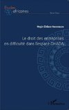 Le droit des entreprises en difficulté dans l'espace OHADA