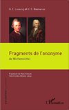 Fragments de l'anonyme