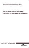 Philosophie et spécificité africaine dans <em>la revue philosophique de Kinshasa</em>