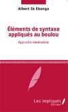 Eléments de syntaxe appliqués au boulou