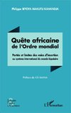 Quête africaine de l'Ordre mondial