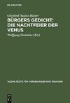 Bürgers Gedicht: Die Nachtfeier der Venus