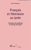 Français et littérature au lycée