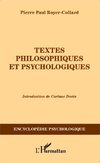 Textes philosophiques et psychologiques