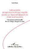 Inégalités de revenus et pauvreté dans la transformation post-socialiste