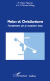 Melan et christianisme. Fondement de la tradition fang