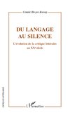 Du langage au silence