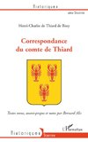 Correspondance du comte de Thiard