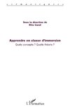 Apprendre en classe d'immersion